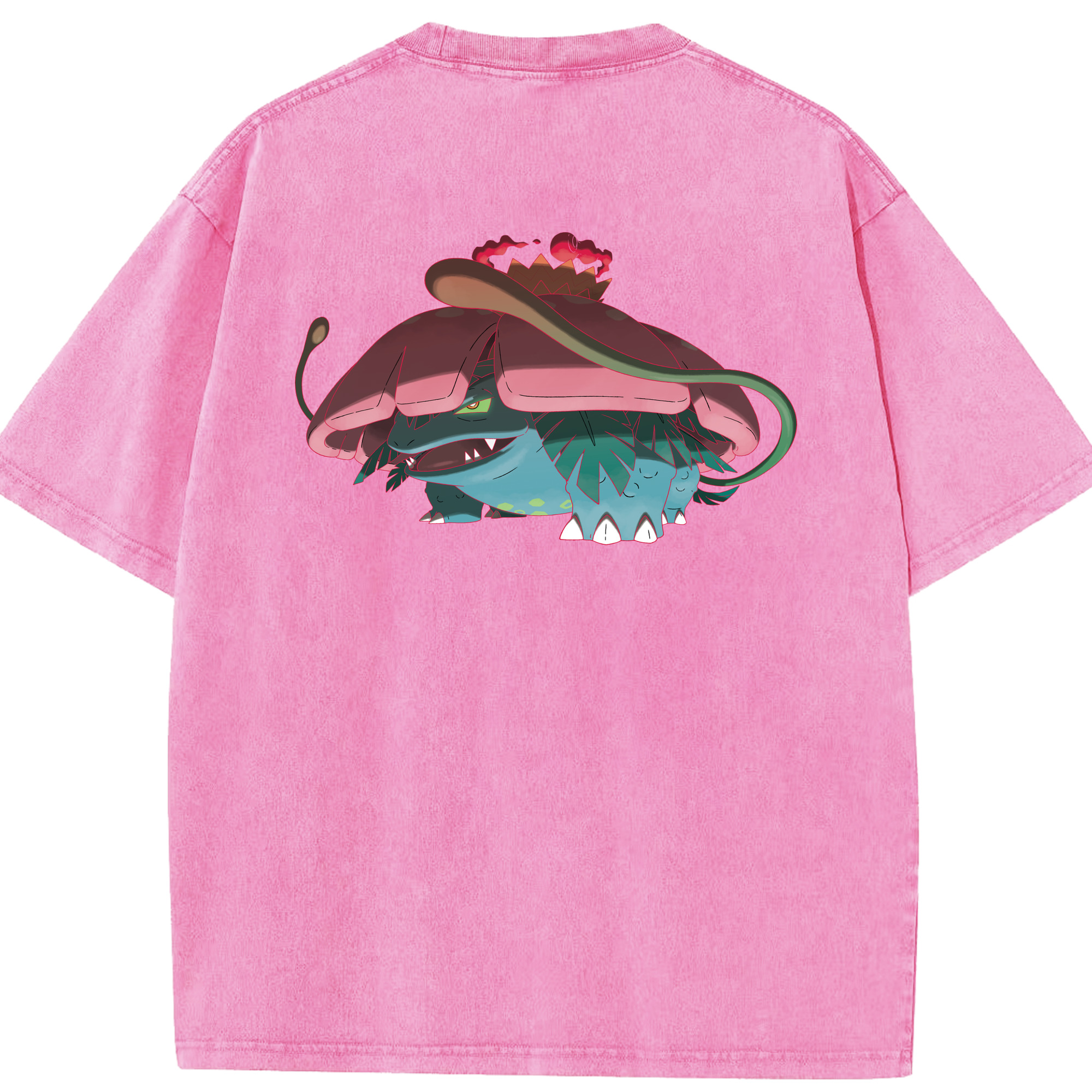 （画像用） ポケットモンスター Pokémon 綿100% ヴィンテージ風 半袖Tシャツ（背面プリント）